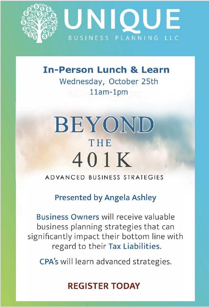 Beyond the 401k Business Planning Workshop