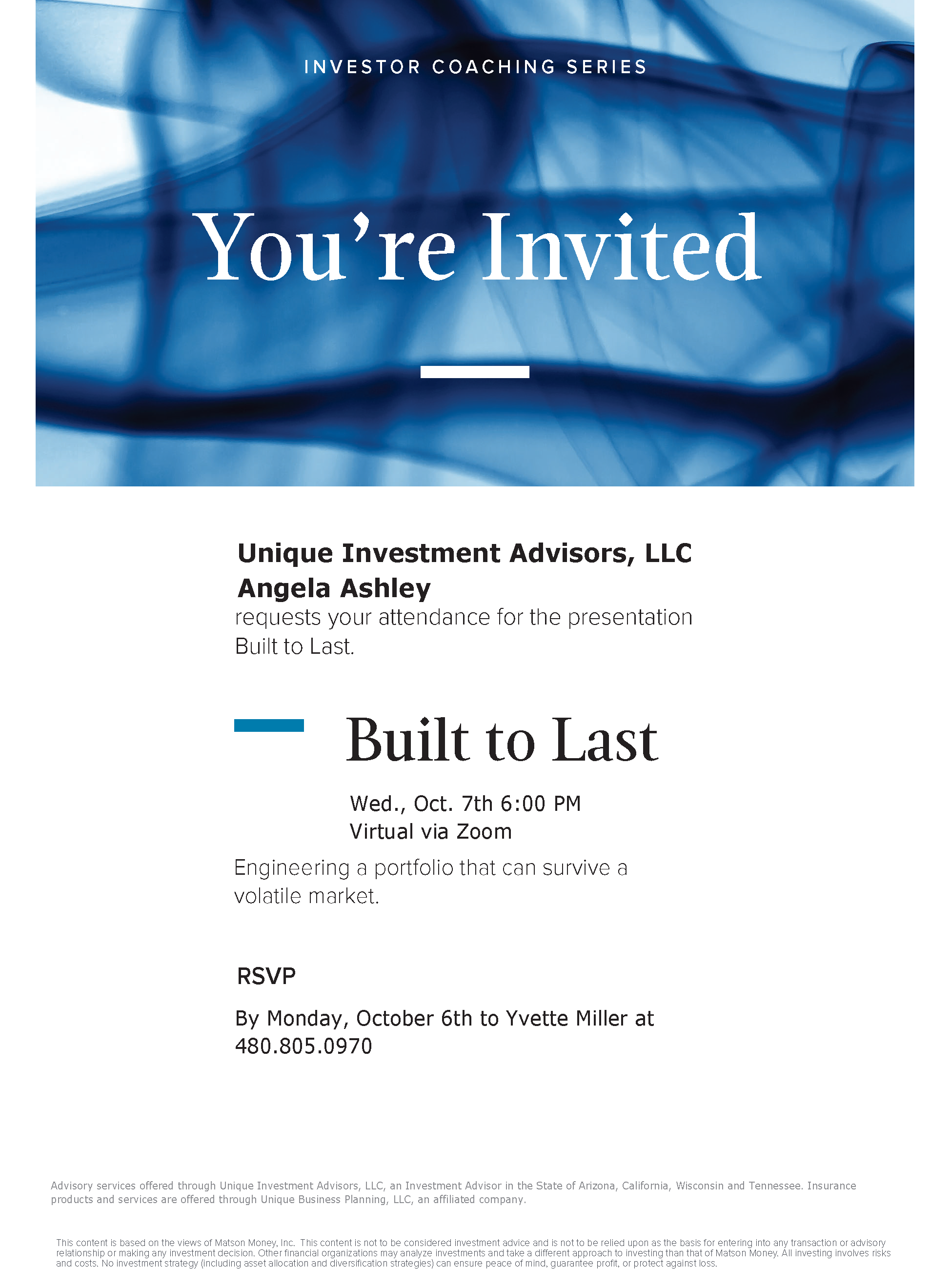 Built to last invite